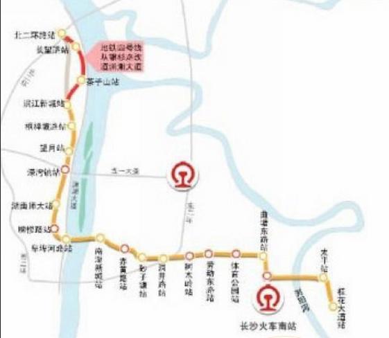 长沙地铁4号线线路图最新详解