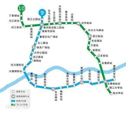 沈阳地铁10号线最新线路图