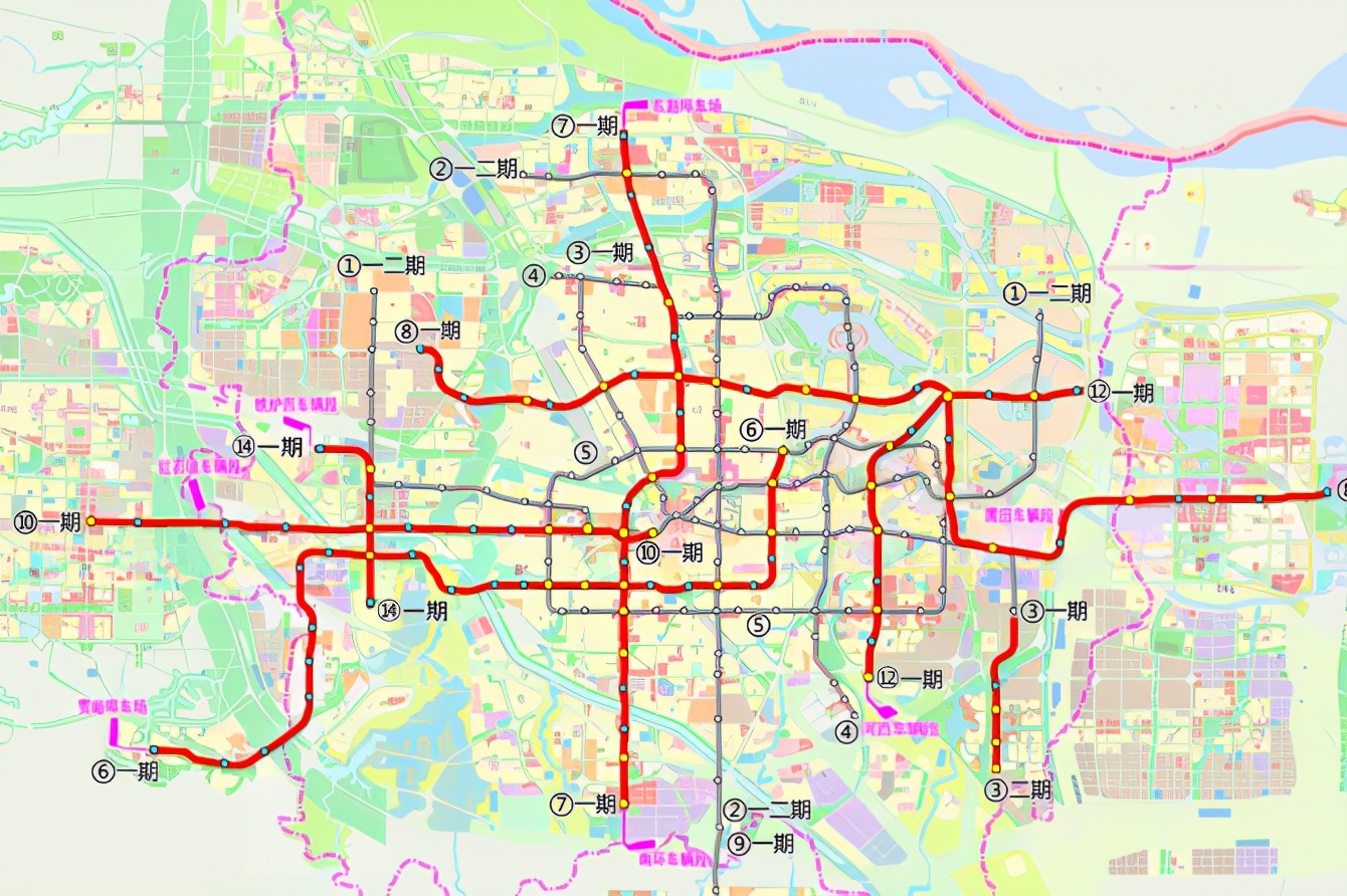 郑州地铁6号线最新线路图